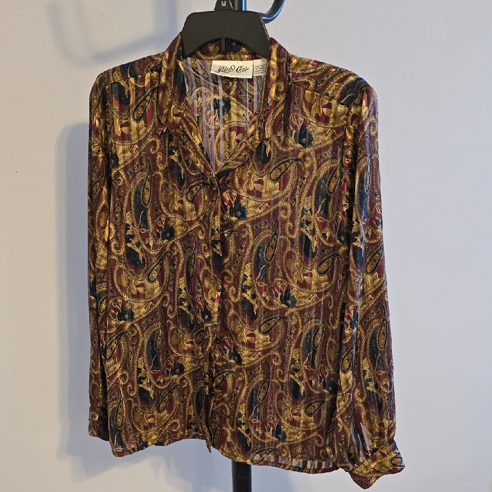 Yves St. Clair Multicolor Paisley Shirt